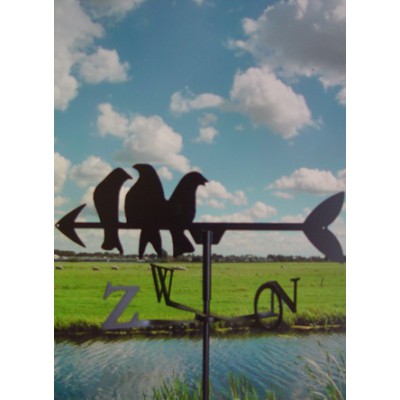 Windwijzer met drie vogels Windwijzer met drie vogels